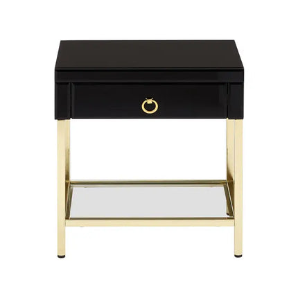 Kensington Townhouse Black and Gold Side Table