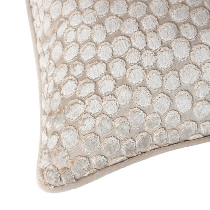 Lanzo Cut Velvet Piped Cushion