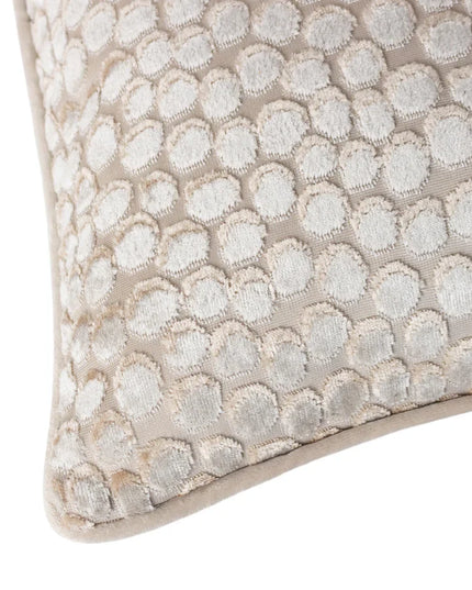 Lanzo Cut Velvet Piped Cushion