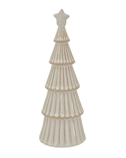 Large Alora Ceramic Snowy Layered Tree With Star