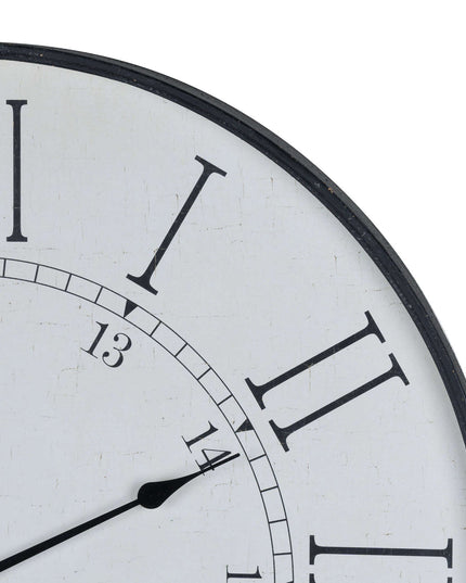Large Embossed Station Clock