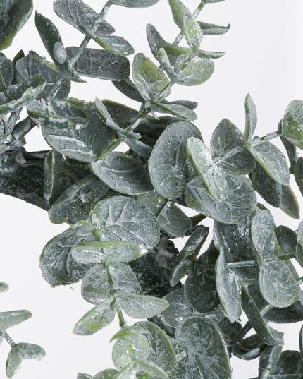 Large Frosted Eucalyptus Candle Wreath