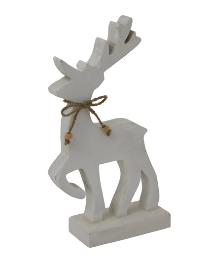 Large White Standing Reindeer