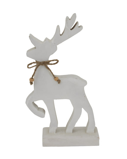 Large White Standing Reindeer