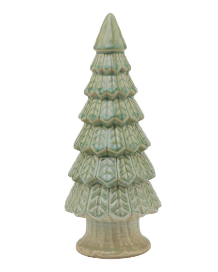 Light Green Ceramic Fir Tree With Base