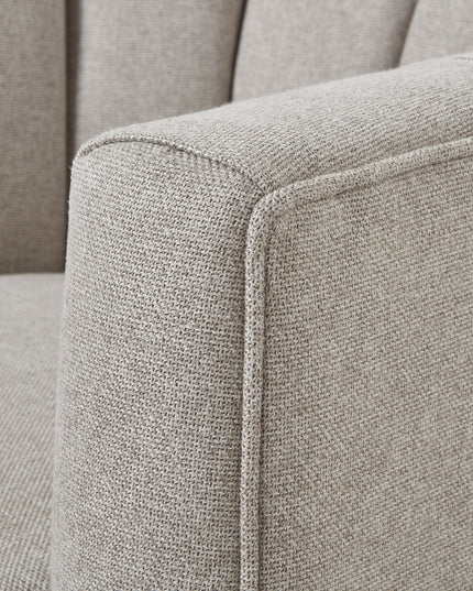 Lily Swivel Chair In Oatmeal Twill