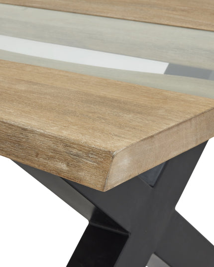 Live Edge Collection Light Acacia River Coffee Table