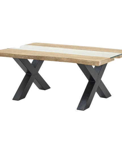 Live Edge Collection Light Acacia River Coffee Table