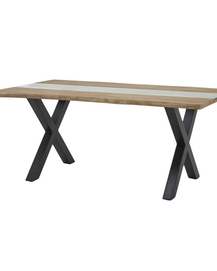Live Edge Collection Light Acacia River Dining Table