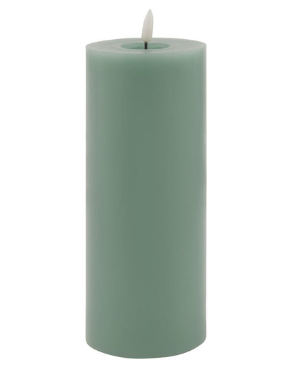 Luxe Collection Melt Effect 3.5x9 Sage LED Wax Candle