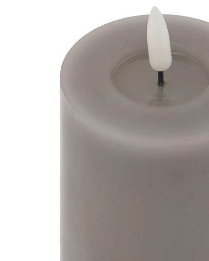 Luxe Collection Melt Effect 3x4 Grey LED Wax Candle