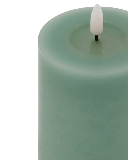 Luxe Collection Melt Effect 3x4 Sage LED Wax Candle