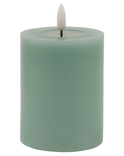 Luxe Collection Melt Effect 3x4 Sage LED Wax Candle