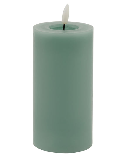 Luxe Collection Melt Effect 3x6 Sage LED Wax Candle
