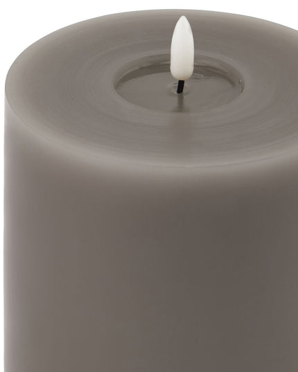 Luxe Collection Melt Effect 5x5 Grey LED Wax Candle
