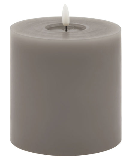 Luxe Collection Melt Effect 5x5 Grey LED Wax Candle