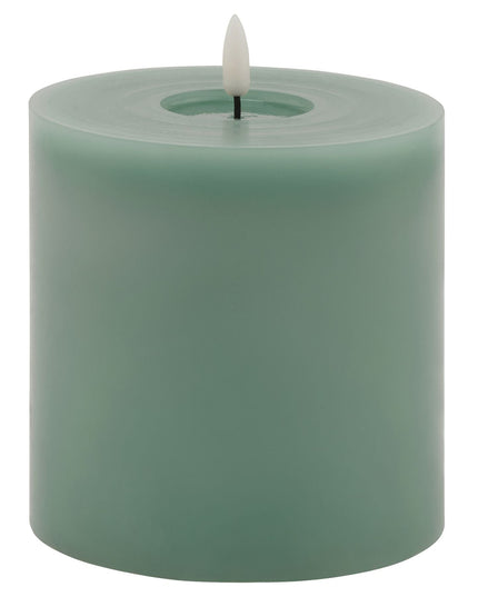 Luxe Collection Melt Effect 5x5 Sage LED Wax Candle