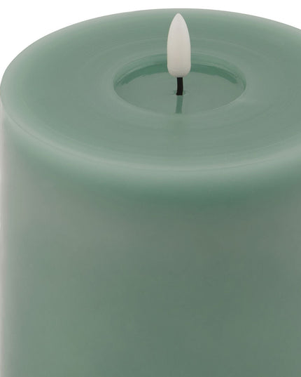 Luxe Collection Melt Effect 5x5 Sage LED Wax Candle