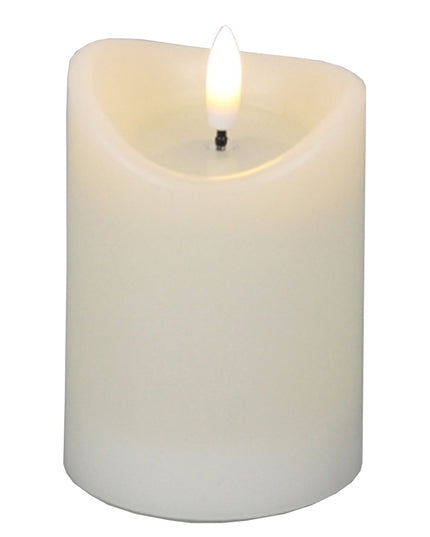 Luxe Collection Natural Glow 2.75x4 Cream Melted LED Candle