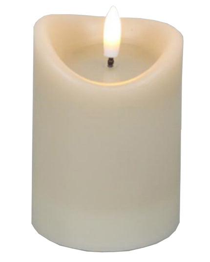 Luxe Collection Natural Glow 2.75x4 Taupe Melted LED Candle