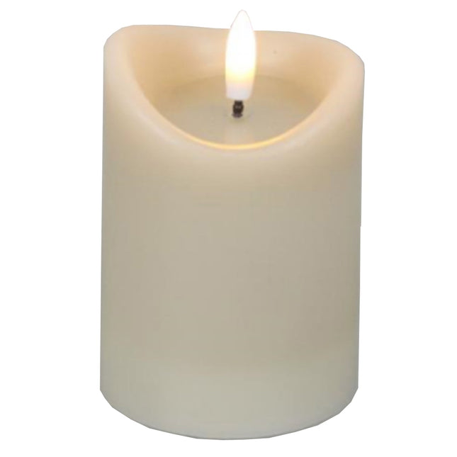 Luxe Collection Natural Glow 2.75x4 Taupe Melted LED Candle