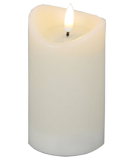 Luxe Collection Natural Glow 2.75x5 Cream Melted LED Candle
