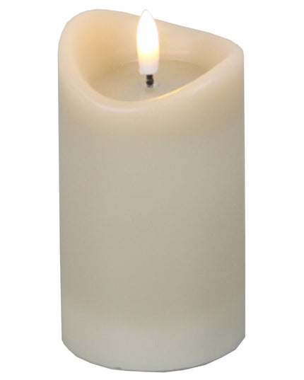 Luxe Collection Natural Glow 2.75x5 Taupe Melted LED Candle
