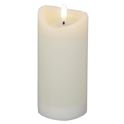 Luxe Collection Natural Glow 2.75x6 Cream Melted LED Candle