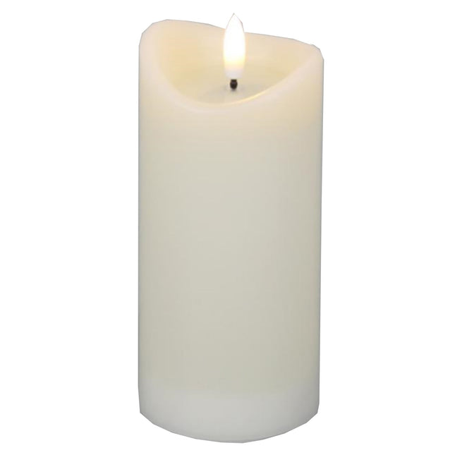 Luxe Collection Natural Glow 2.75x6 Cream Melted LED Candle