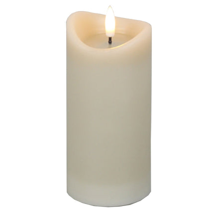 Luxe Collection Natural Glow 2.75x6 Taupe Melted LED Candle