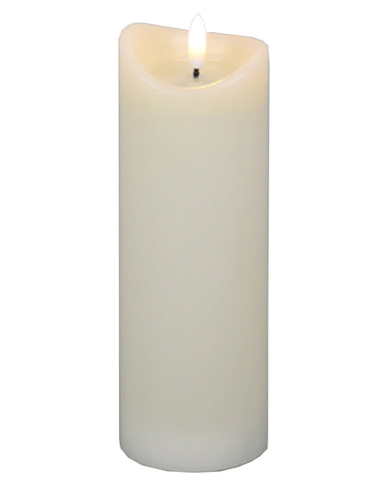 Luxe Collection Natural Glow 2.75x8 Cream Melted LED Candle