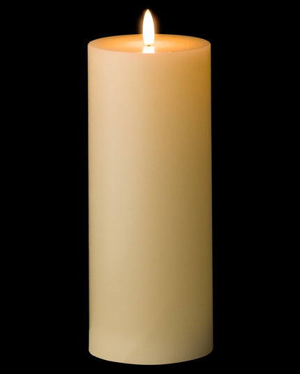 Luxe Collection Natural Glow 3.5 x 9 LED Cream Candle