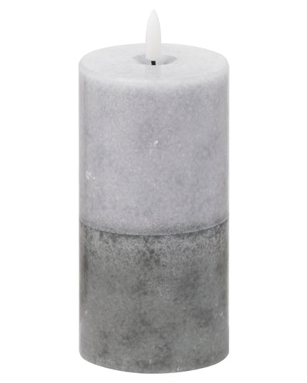 Luxe Collection Natural Glow 3x6 Stone LED Candle