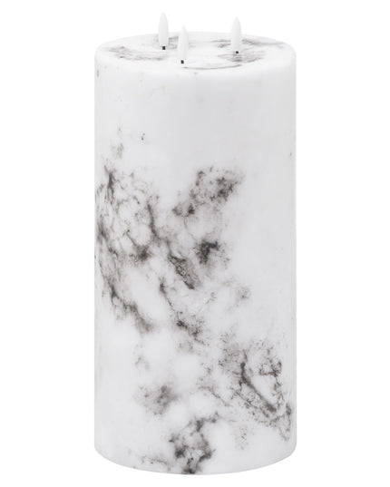 Luxe Collection Natural Glow 6x12 Marble Effect LED Candle