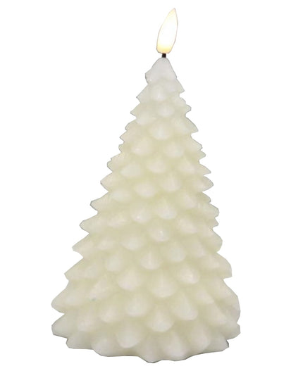 Luxe Collection Natural Glow Cream Tree LED Wax Candle