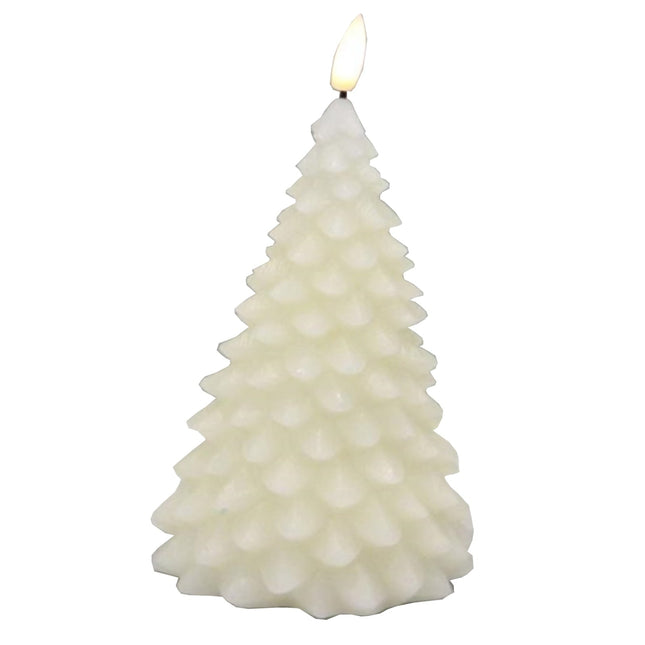Luxe Collection Natural Glow Cream Tree LED Wax Candle
