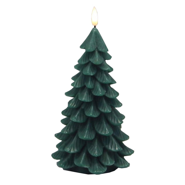 Luxe Collection Natural Glow Green Large Tree LED Wax Candle