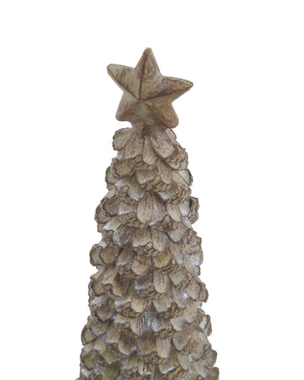 Medium Beige Cedar Tree With Star