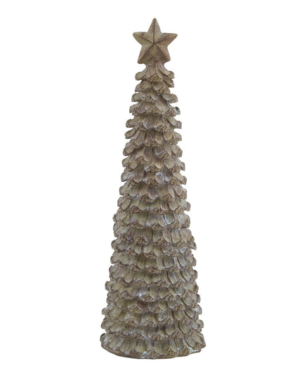 Medium Beige Cedar Tree With Star