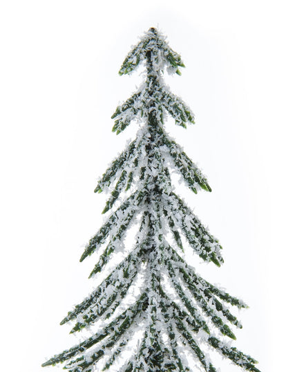 Medium Snowy Spindle Tree In Wood Log
