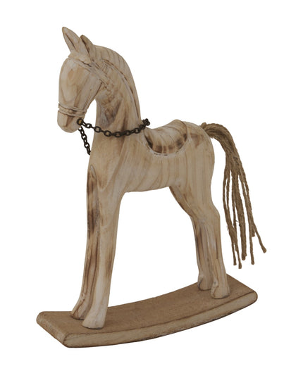 Natural Rustic Rocking Horse