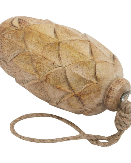 Natural Wooden Pine Cone Bauble