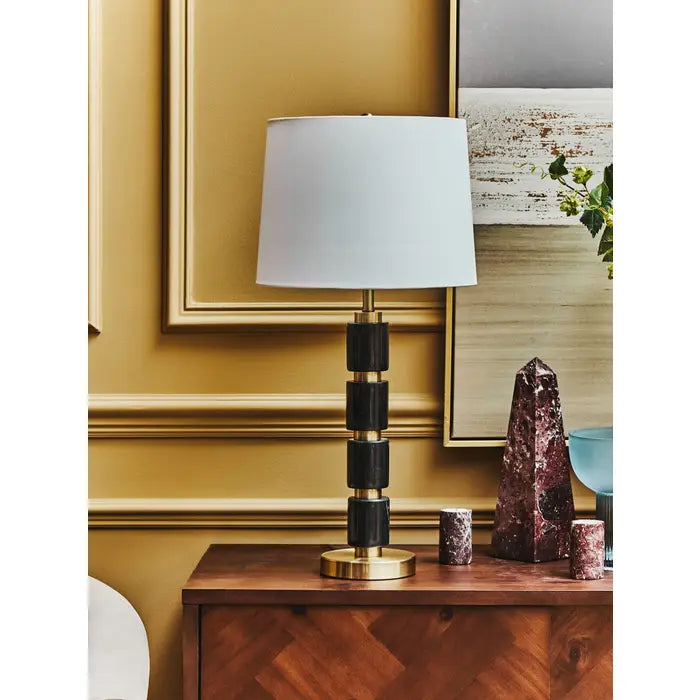 Nula Black And Gold Table Lamp