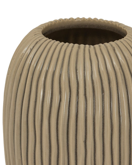 Pallida Collection Large Striped Vase