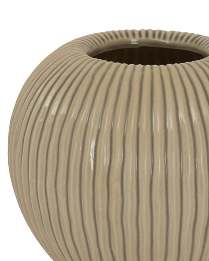 Pallida Collection Medium Striped Vase