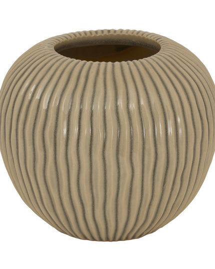 Pallida Collection Small Striped Vase