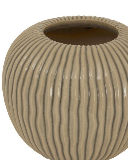 Pallida Collection Small Striped Vase