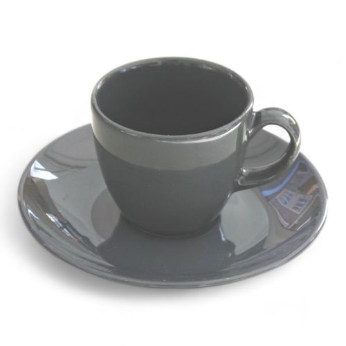 Porcelain Coffee&Tea Cup Espresso&Turkish Coffee Cups Dark Grey