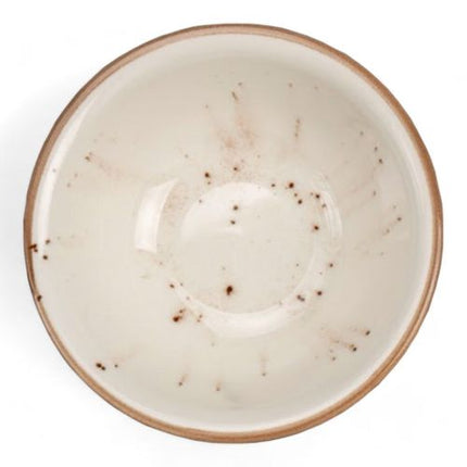 Porcelain Soup-Cereal Bowl Pebble Marble White 18cm