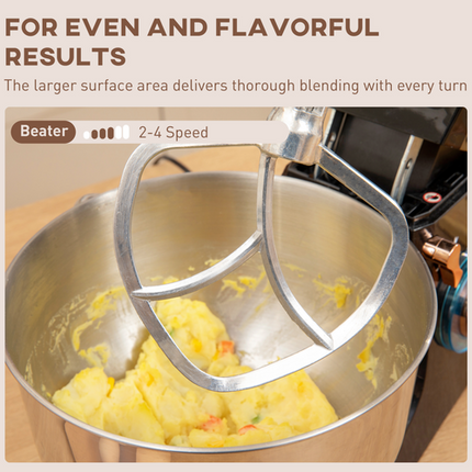 Powerful 1400W Stand Mixer with 5L Bowl & Versatile Speed Settings